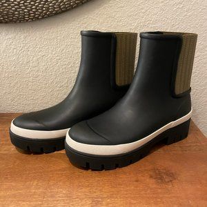 Tory Burch Hurricane Boot Women's Size 8 Black/Olive